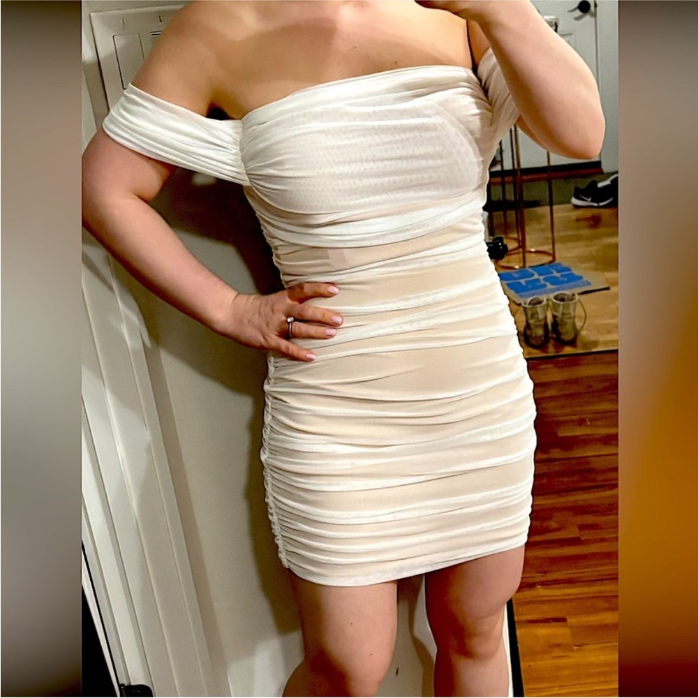 White Bandage Mini Dress